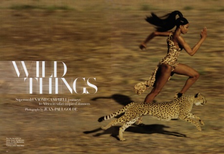 Naomi running with cheetahs